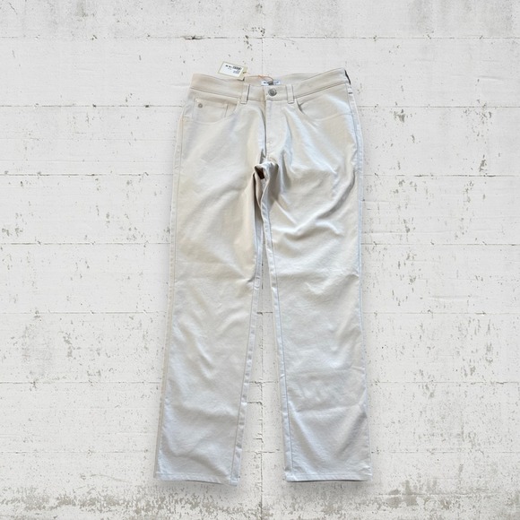 Peter Millar Golf Pants Crown Sport eb66 Performance 30x28 Stone NWT MSRP $168